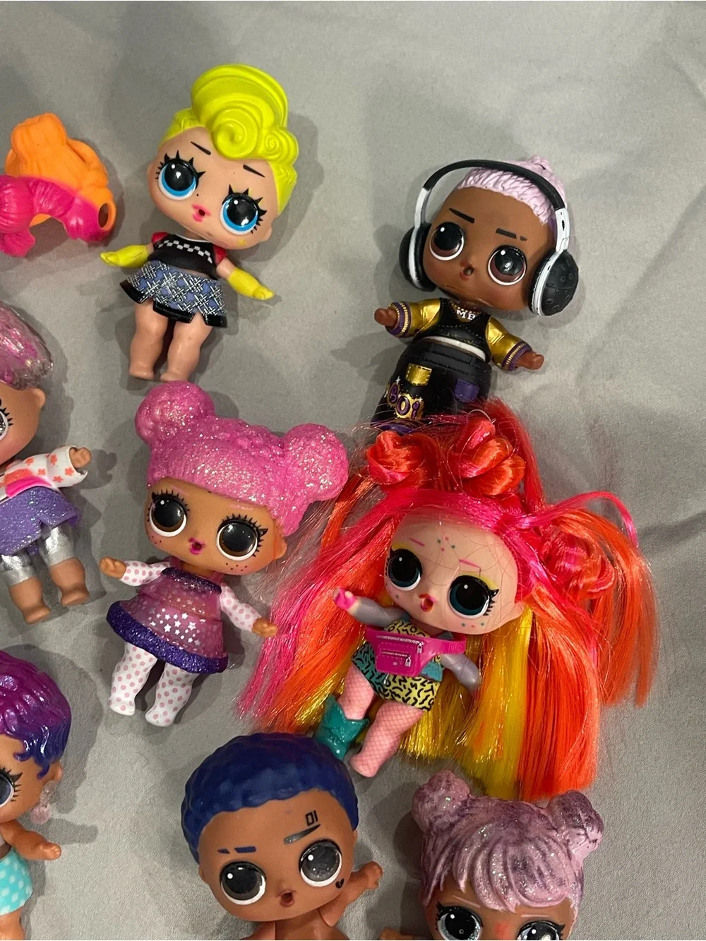 L.O.L. Surprise! Neon Hair Doll with Pink, Orange & Yellow Hair